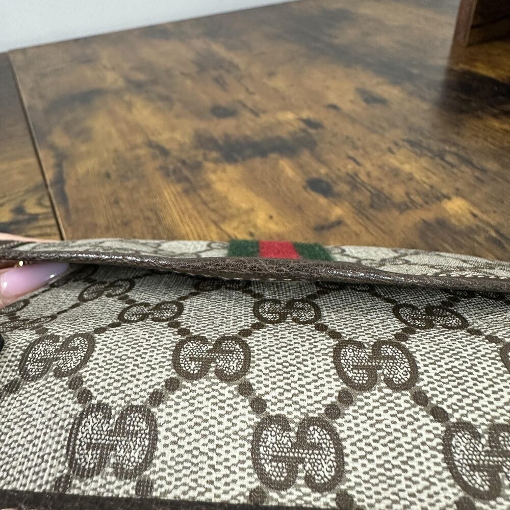 Gucci Accessory Collection Crossbody Bag Clutch GG Monogram Vintage Authentic - Picture 13 of 16